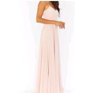 Show Me Your Mumu Soft Beige Faith Maxi Formal Bridesmaid Evening Dress-Size: L‎